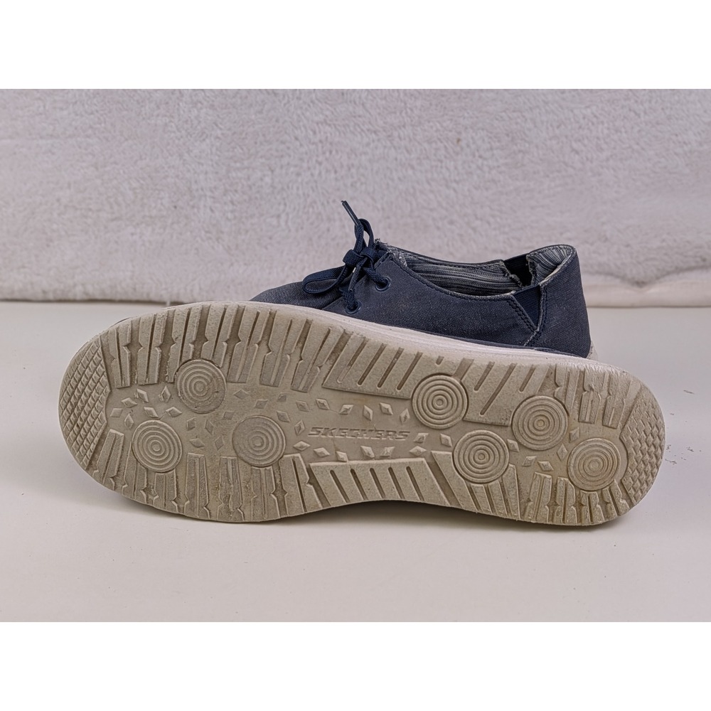 Skechers Melson Volgo Navy Canvas Moc Toe Loafers Shoes 59988 Mens 10 - Picture 5 of 7